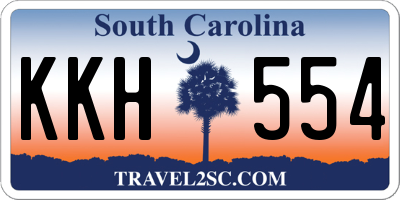 SC license plate KKH554