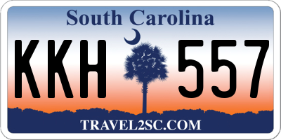 SC license plate KKH557