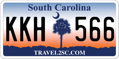 SC license plate KKH566