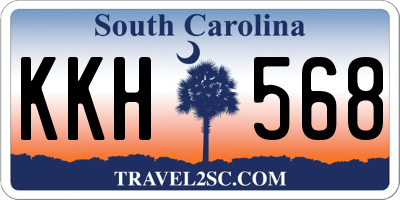 SC license plate KKH568