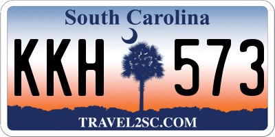 SC license plate KKH573