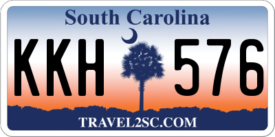 SC license plate KKH576