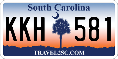 SC license plate KKH581