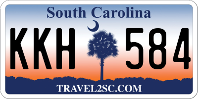 SC license plate KKH584