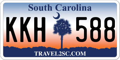 SC license plate KKH588