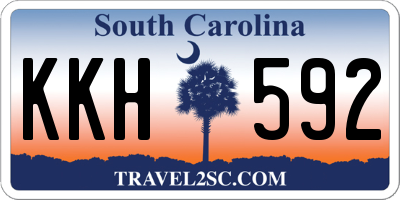 SC license plate KKH592
