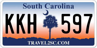 SC license plate KKH597