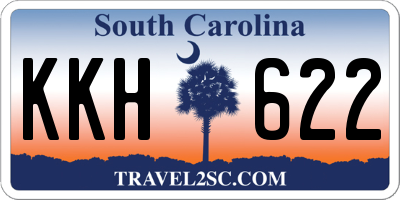 SC license plate KKH622
