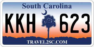 SC license plate KKH623