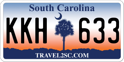 SC license plate KKH633