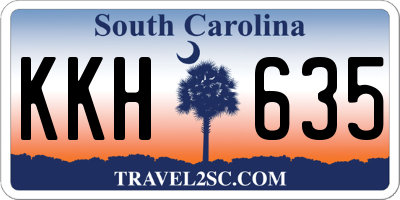 SC license plate KKH635