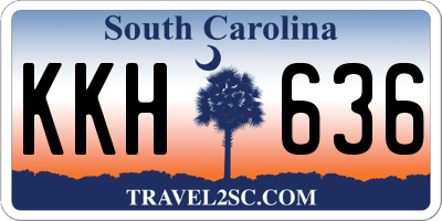 SC license plate KKH636