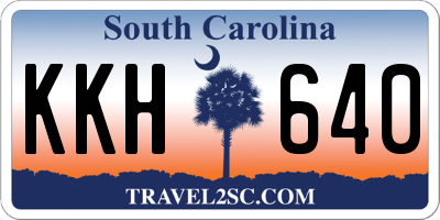 SC license plate KKH640
