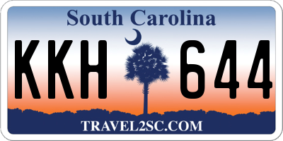 SC license plate KKH644