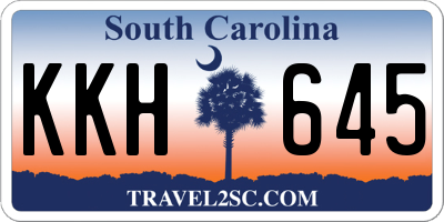 SC license plate KKH645