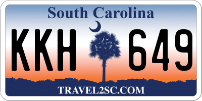 SC license plate KKH649
