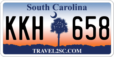 SC license plate KKH658