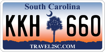 SC license plate KKH660