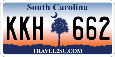 SC license plate KKH662