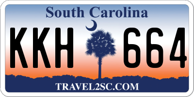 SC license plate KKH664