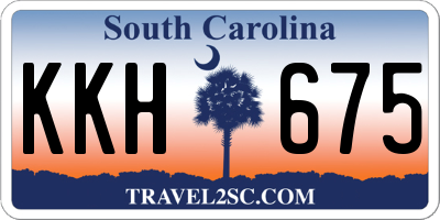 SC license plate KKH675