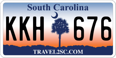 SC license plate KKH676