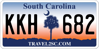 SC license plate KKH682