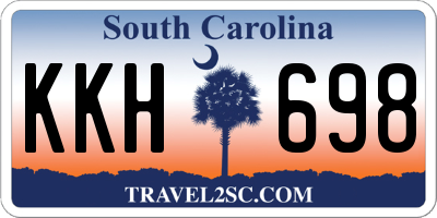 SC license plate KKH698