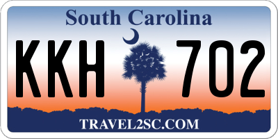 SC license plate KKH702