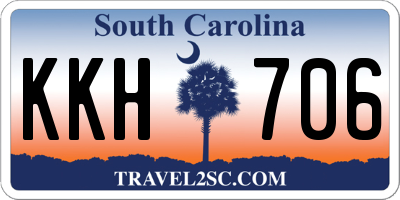 SC license plate KKH706