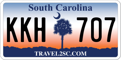 SC license plate KKH707