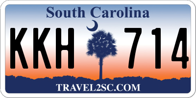 SC license plate KKH714