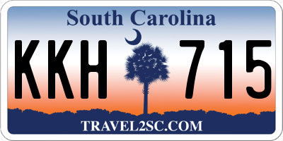 SC license plate KKH715