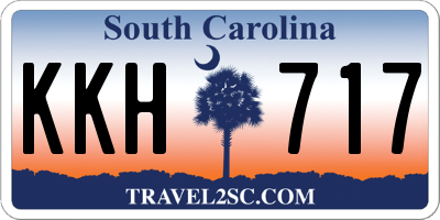 SC license plate KKH717