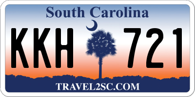 SC license plate KKH721
