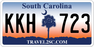 SC license plate KKH723