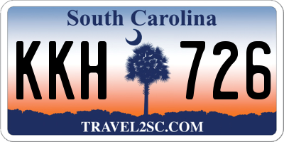 SC license plate KKH726