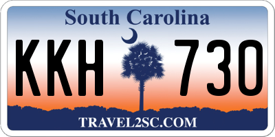 SC license plate KKH730