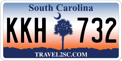 SC license plate KKH732
