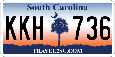 SC license plate KKH736