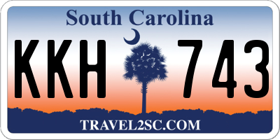 SC license plate KKH743