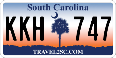 SC license plate KKH747