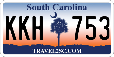 SC license plate KKH753
