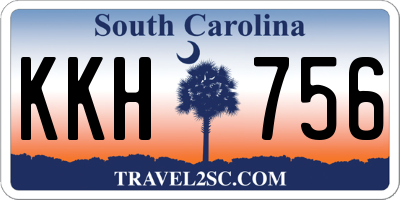 SC license plate KKH756