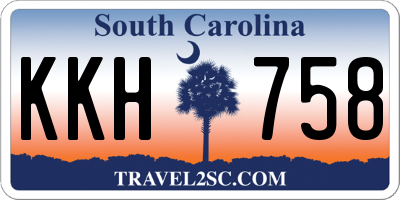 SC license plate KKH758