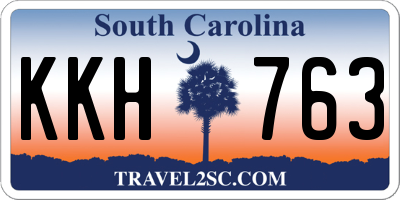 SC license plate KKH763