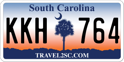SC license plate KKH764