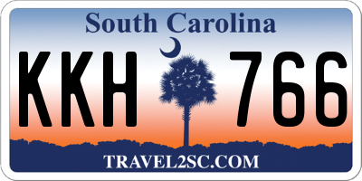 SC license plate KKH766