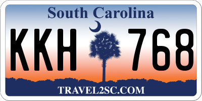 SC license plate KKH768