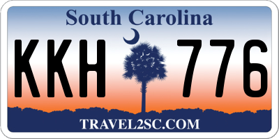 SC license plate KKH776
